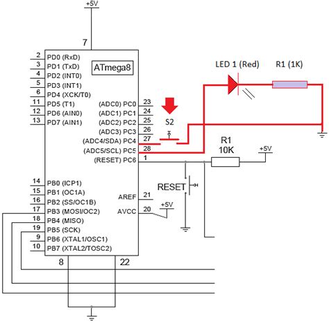 atmega8 pinout|toggle switch atmega8.